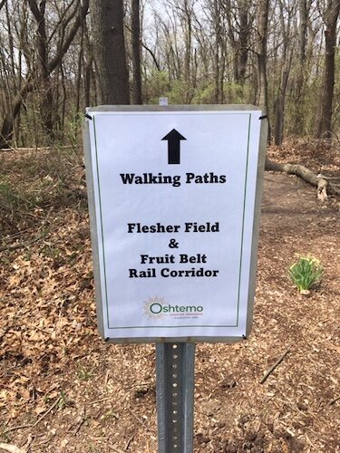 Walking paths on the Fruit Belt Rail corridor.