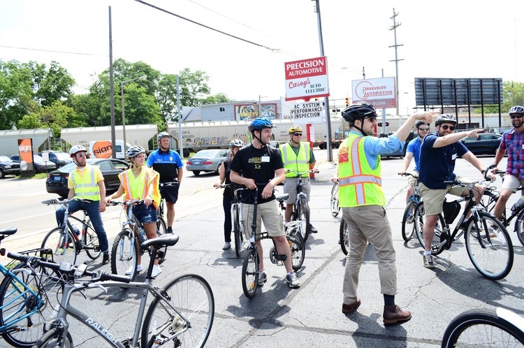 Colin Harris, Alta Planning and Design, Minneapolis, leading Training Wheels discussion.