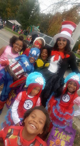 Children enjoying Trunk R Treat coordinated by Village in the Valley.