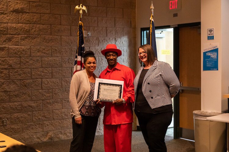 Graduates are proud of their accomplishments when the complete the Momentum Program.