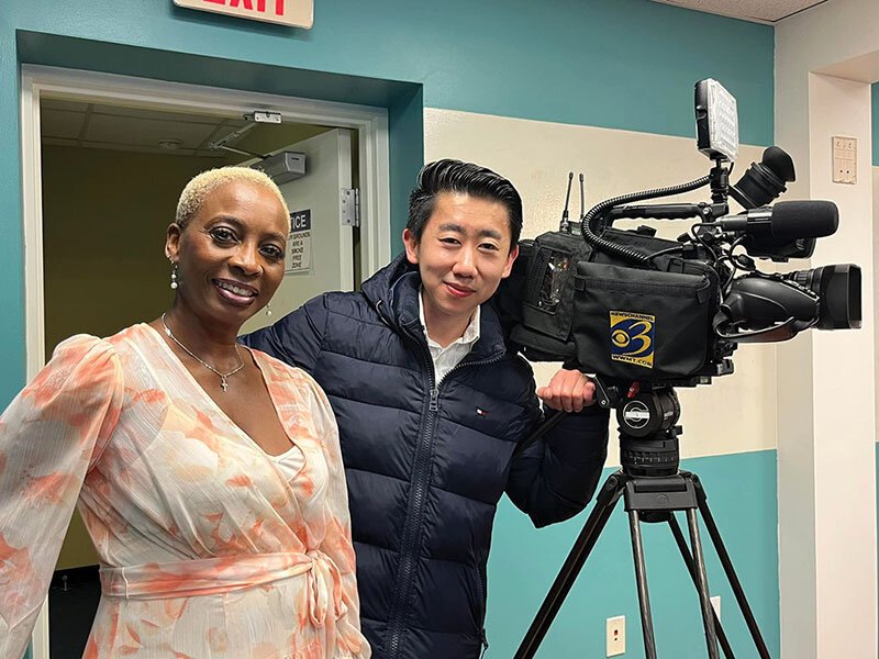 Cunningham's efforts to improve mental health access and care for people of color have been featured on WWMT's news broadcast.