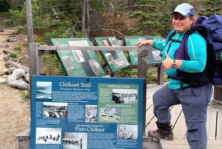 Anna Huthmaker, Victoria Heckler, seen here, and Kathy Rioux, all experienced hikers, share their expertise during a 45-minute podcast.