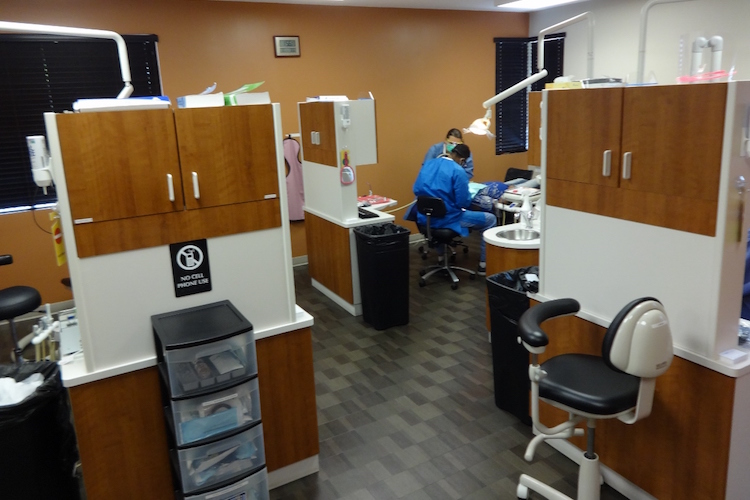 View of the FHC dental clinic on Burdick Street