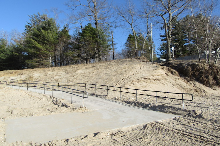 The Pilgrim Haven Natural Area features a barrier-free walkway to the beach.