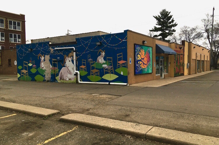 The Vine Neighborhood Association’s  office is shown at the rear of the building at South Westnedge Avenue and Vine Street.