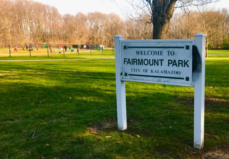 Fairmount Dog Park is one of the large greenspaces in the West Douglas Neighborhood.