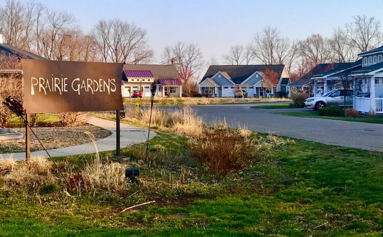 Prairie Gardens is a cluster of 32 residential units that offers living space primarily for low- to middle-income senior citizens in the 1501 Blakeslee St.