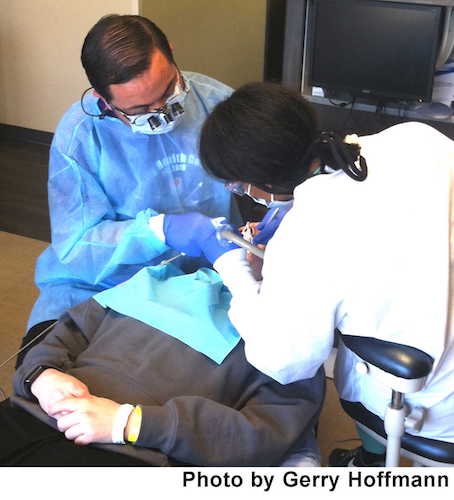 Twenty area dentists and fourth-year dental students from the University of Michigan volunteered to provide free dental care. 