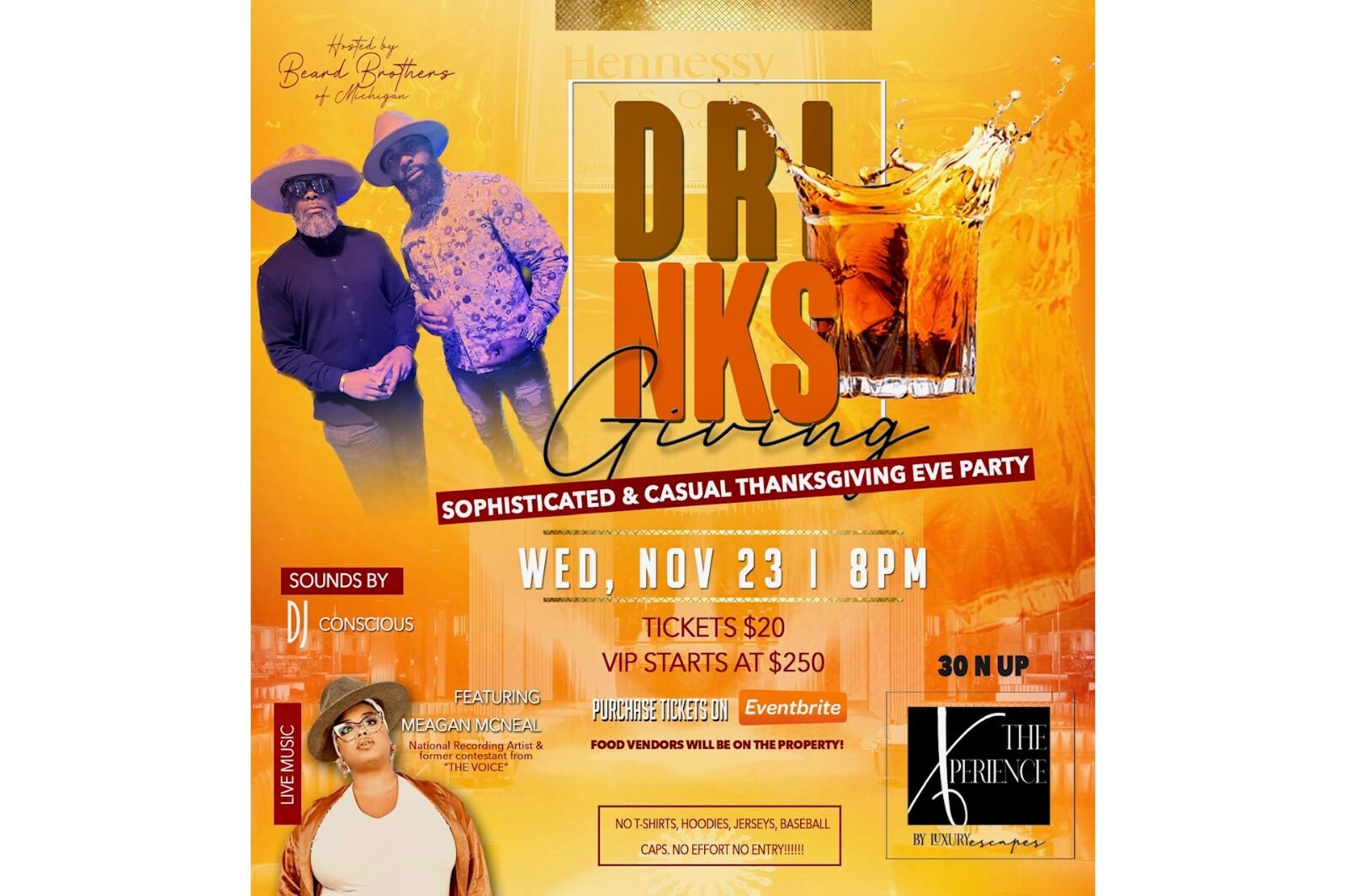 This flier shows a pre-Thanksgiving event that will be hosted at The Xperience.