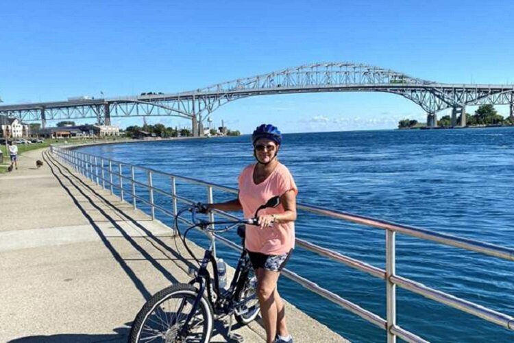 A section of the Bridge to Bay Trail in Port Huron.