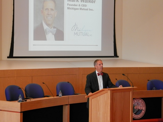 Mark Walker speaks at the Connecting Entrepreneurial Communities conference.