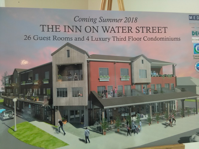 The drawings for the new hotel, with four condos slated for the third floor
