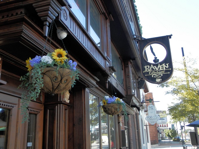 The Raven Cafe offers great coffee and a good atmosphere to chill out.