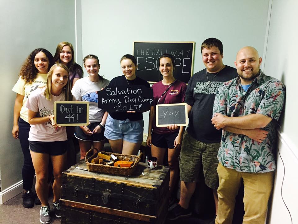 The escape room proved to be an easy task for this team that finished in just 44 minutes.