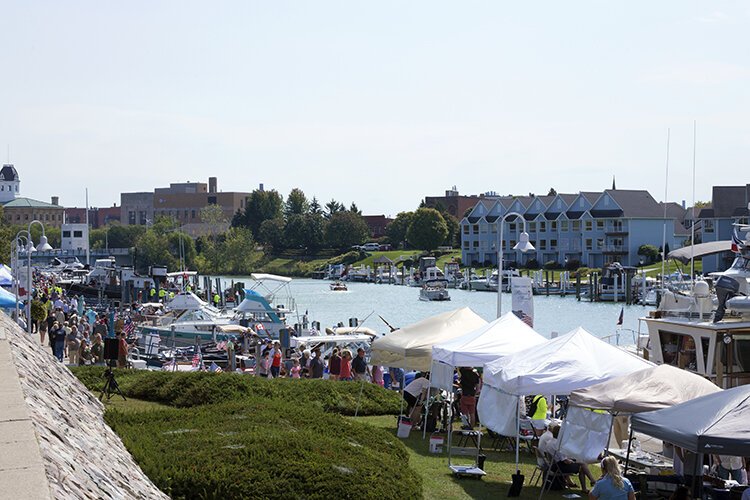 This year's Boat the Blue Antique & Classic Boat Show drew about 7,000 attendees to the Blue Water Area and was made possible with the help of over 90 volunteers.