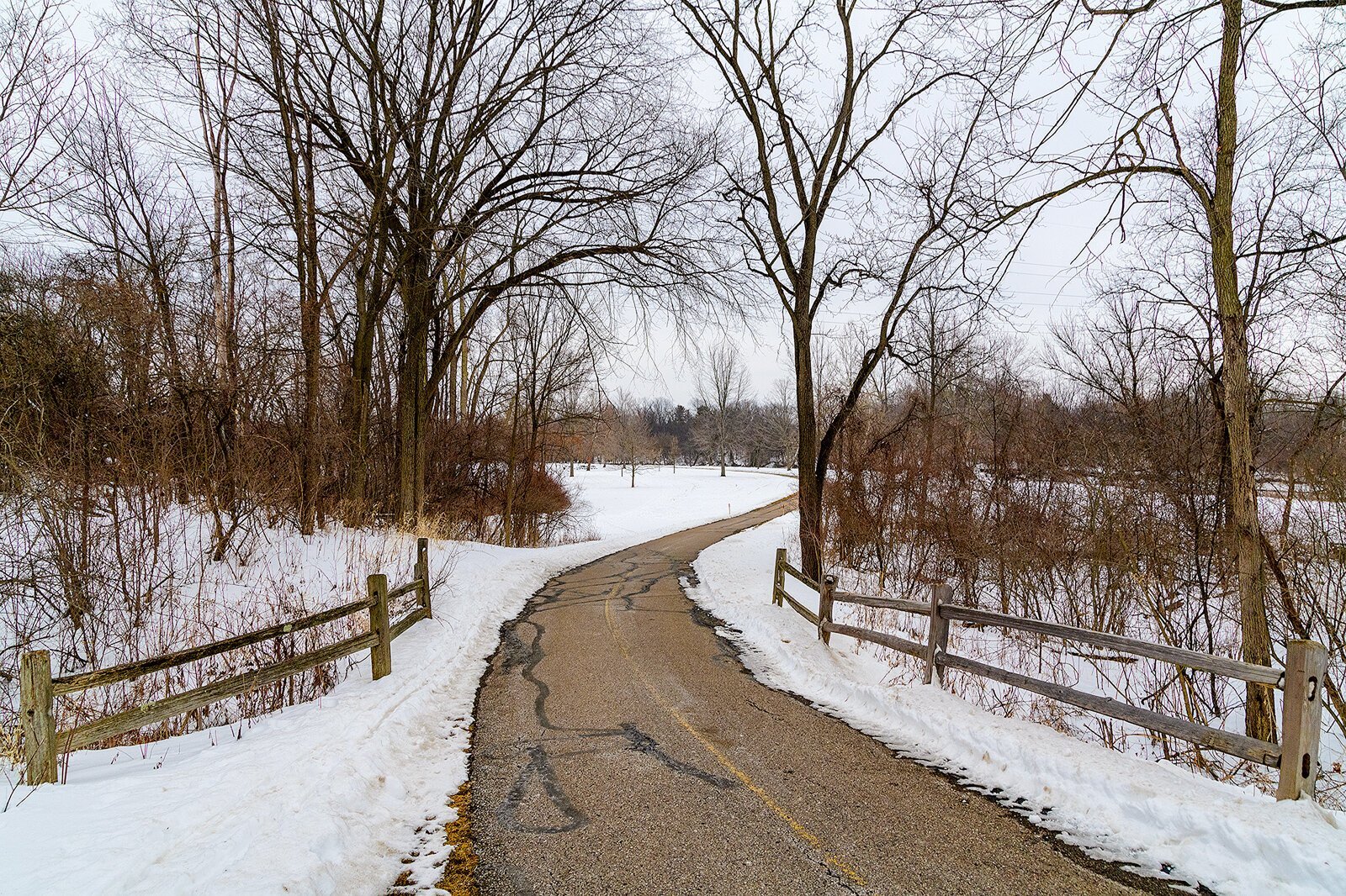 Willow Metropark's bike path.