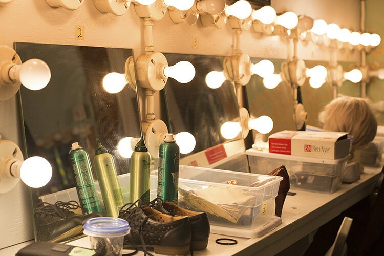 The cast's makeup area at the Richmond Community Theatre (RCT) has recently gotten a face lift.