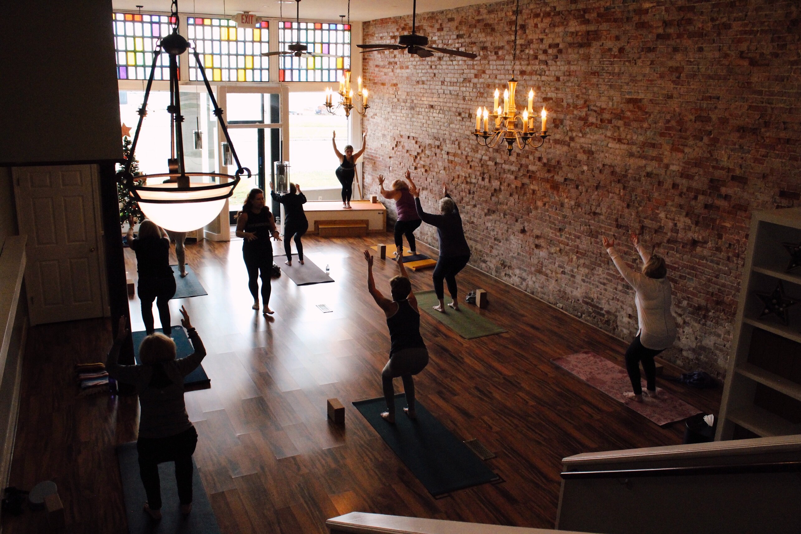 A scene from Port Huron Yoga, an early client for the new Downtown Imaging Co.