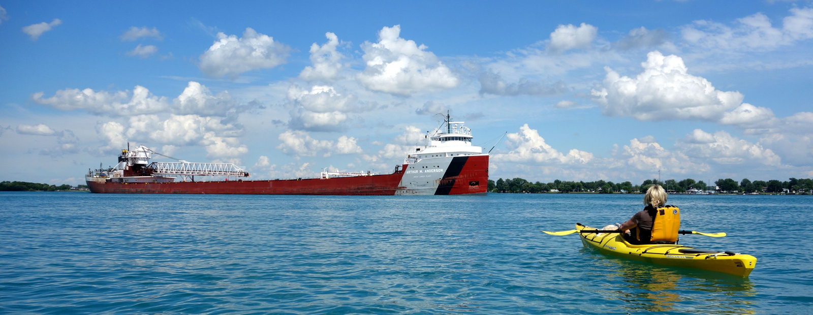 Kayaking on the St Clair waterways.