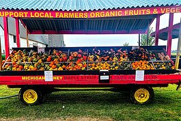 Becks Farm and Produce is located at 5021 Beard Rd. in Clyde, Michigan.