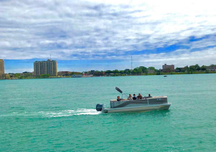 Blue skies and blue water are the perfect match for a summer day.