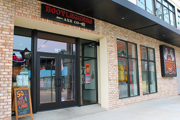 Bootleggers Axe Co. is located at 402 Quay St. in Port Huron, Michigan.