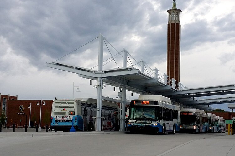 Blue Water Area Transit Center, located at 720 McMorran Blvd. in Port Huron, Michigan.