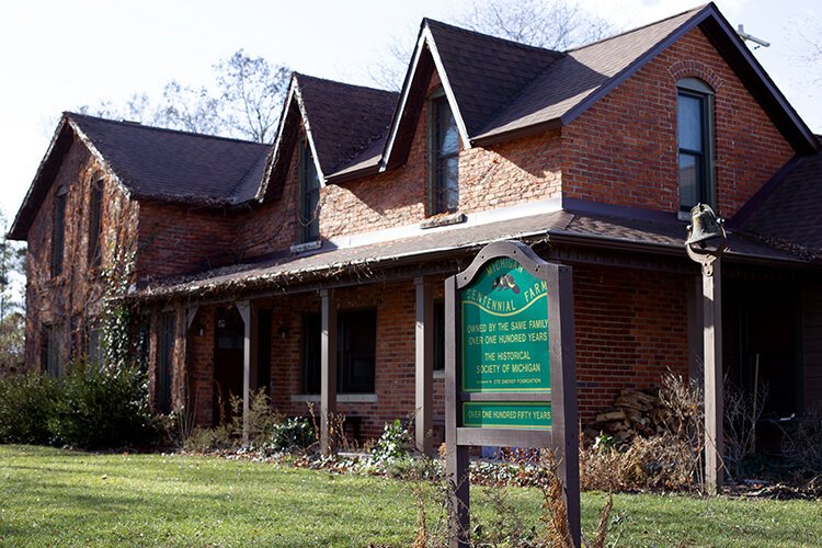 Owned by Mike Wendling's family for more than 150 years, his childhood home is located on the property alongside Centennial Pines Tree Farm.