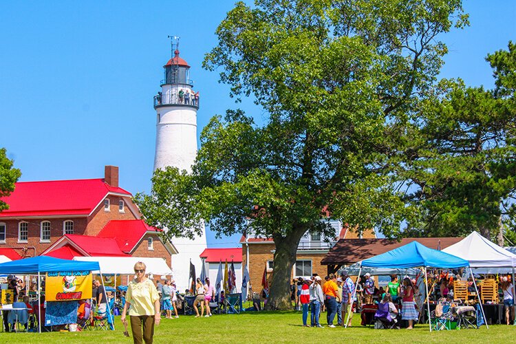 The 2023 Blue Water Traditional Pow-Wow was held on August 19 at the Fort Gratiot Light Station in Port Huron, Michigan.
