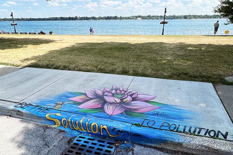 One of Donna Mitchell-Collins' mural located at Palmer Park in St. Clair.