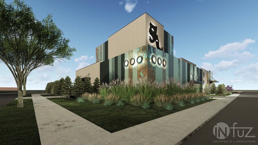 A rendering of the proposed theater in St. Clair.