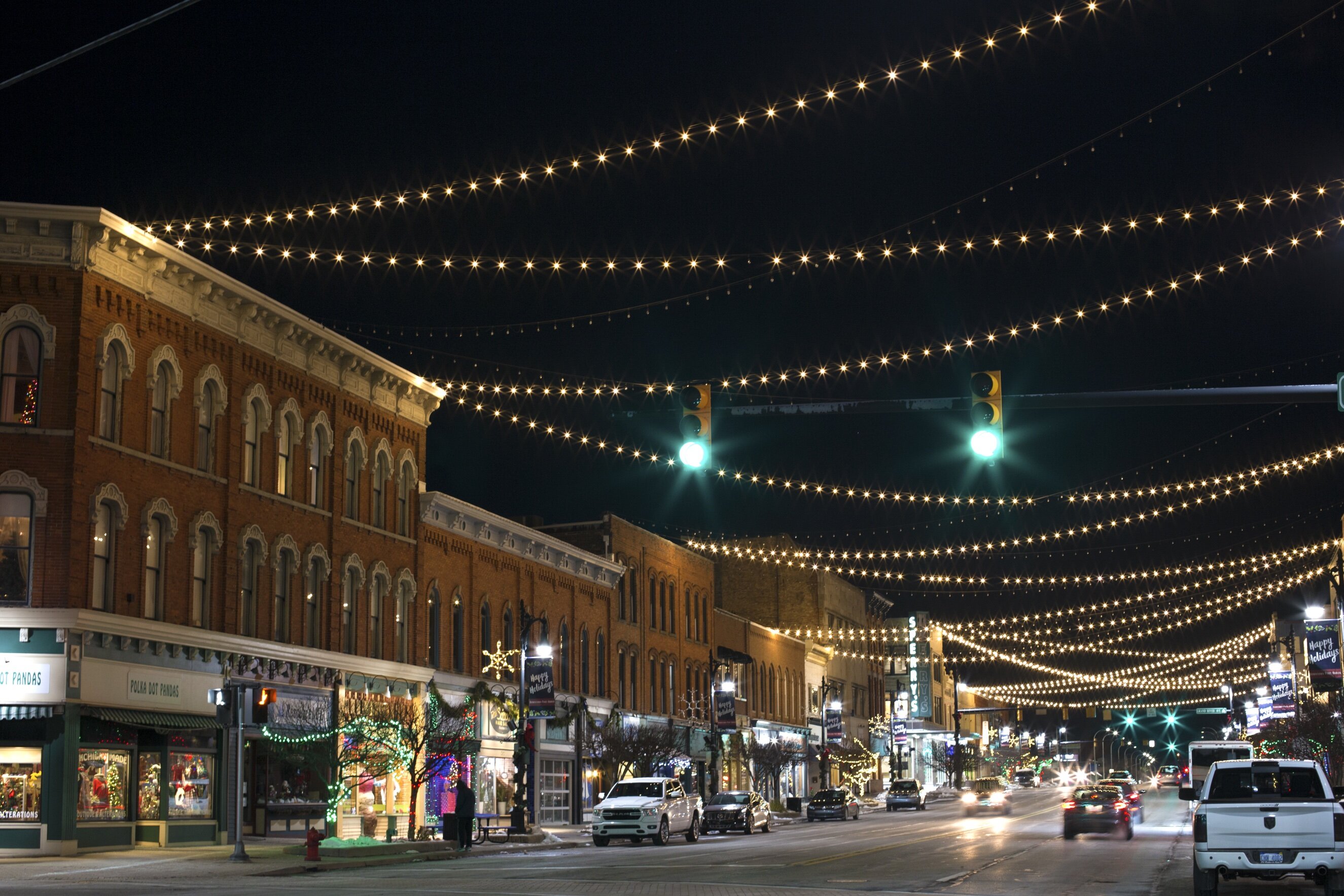 Downtown Port Huron awash in holiday cheer.