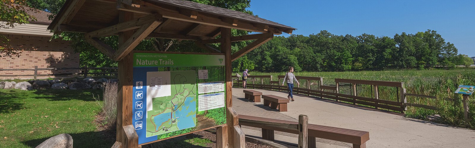 Signage at Kensington Metropark.