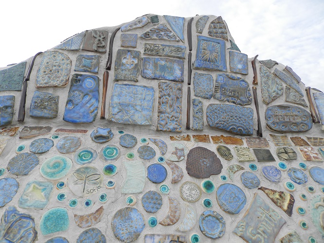 Each individual tile was handmade.