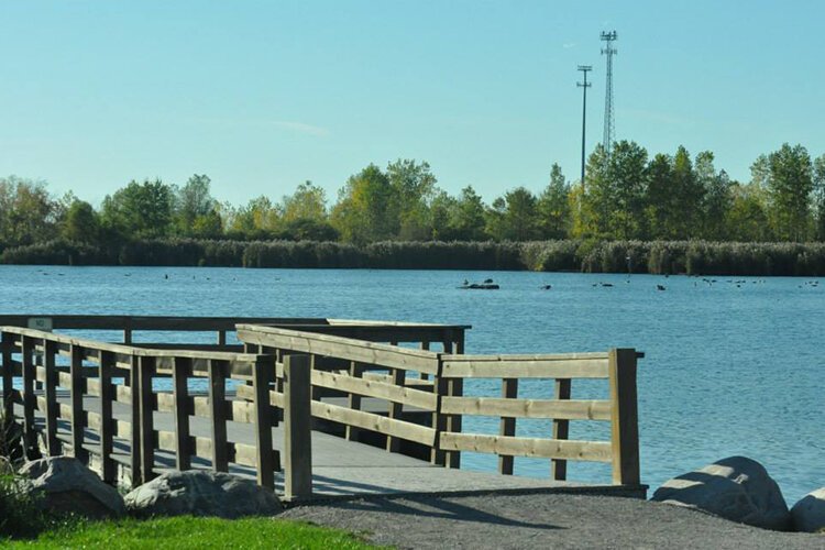 Fort Gratiot Pond in Fort Gratiot Township, Michigan.