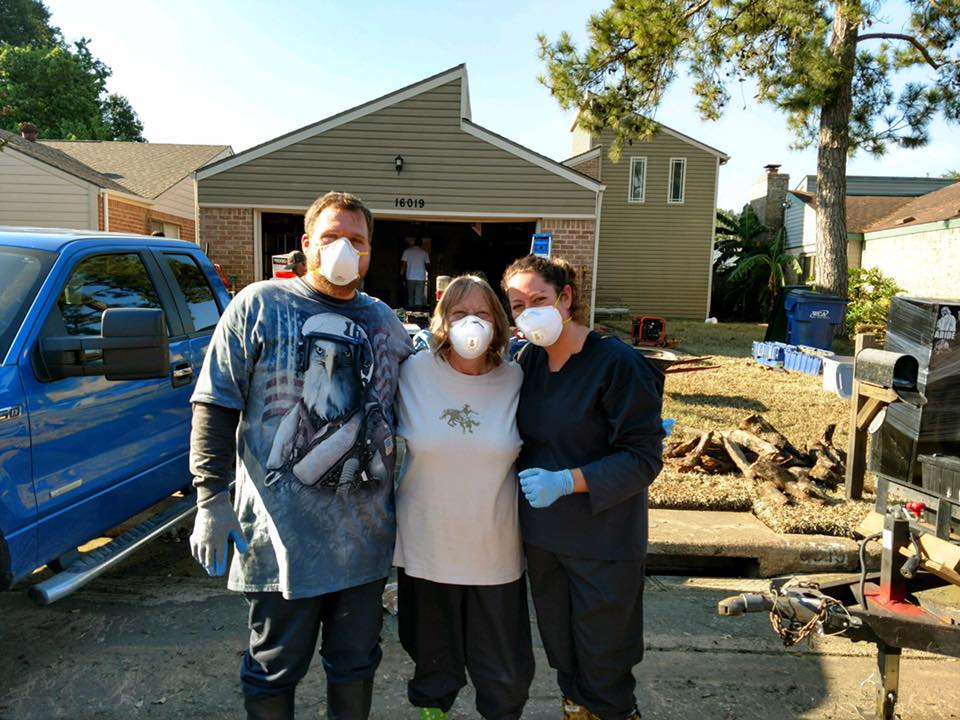 Jennifer Walker and her family in Houston