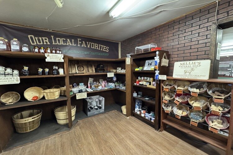 Interior of Trombley's Country Market.