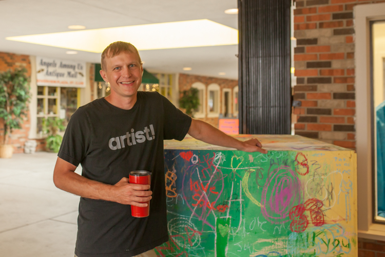 Jason Stier enjoys seeing the creative ideas on blocks.