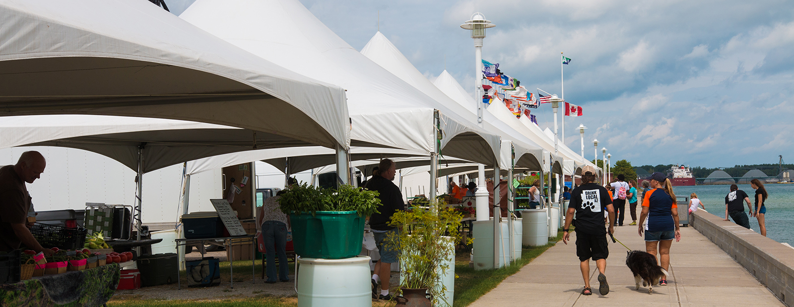 The farmers market at Vantage Point is a beautiful way to spend a summer day.