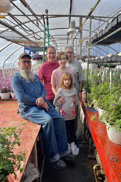 Laura Rzanca with her parents Tom and Barbara and Laura’s kids Luke and Zoe.