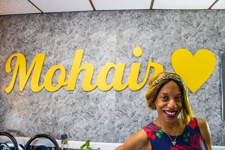 Anita Thomas is the stylist and owner of Mohair, a new salon in Port Huron, Michigan.