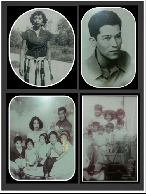 Moises Reyna Sr., along with his wife, Juanita, and their family.
