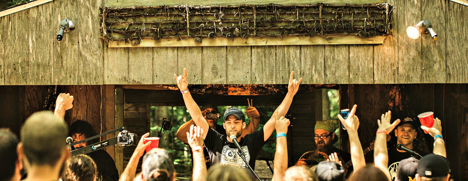 The Original Perpetrators perform at Folk in the Woods 