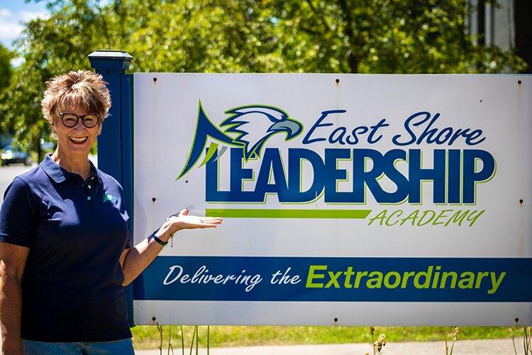 Nancy Gardner, Superintendent of East Shore Leadership Academy.