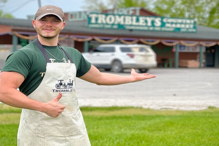 Nathan Trombley, co-owner of Trombley's Country Market.