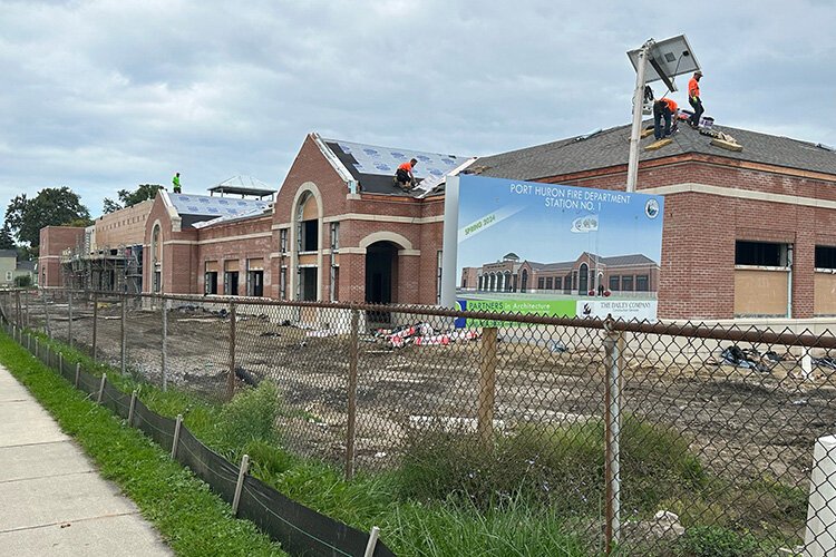 The new fire station in Port Huron is expected to be completed by March 2024.