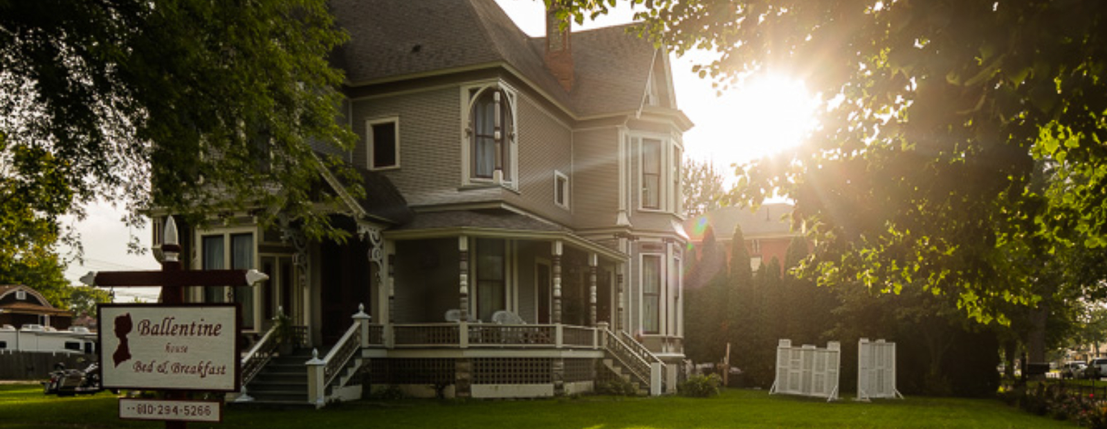 The Ballentine House is a bed and breakfast in the historic district.