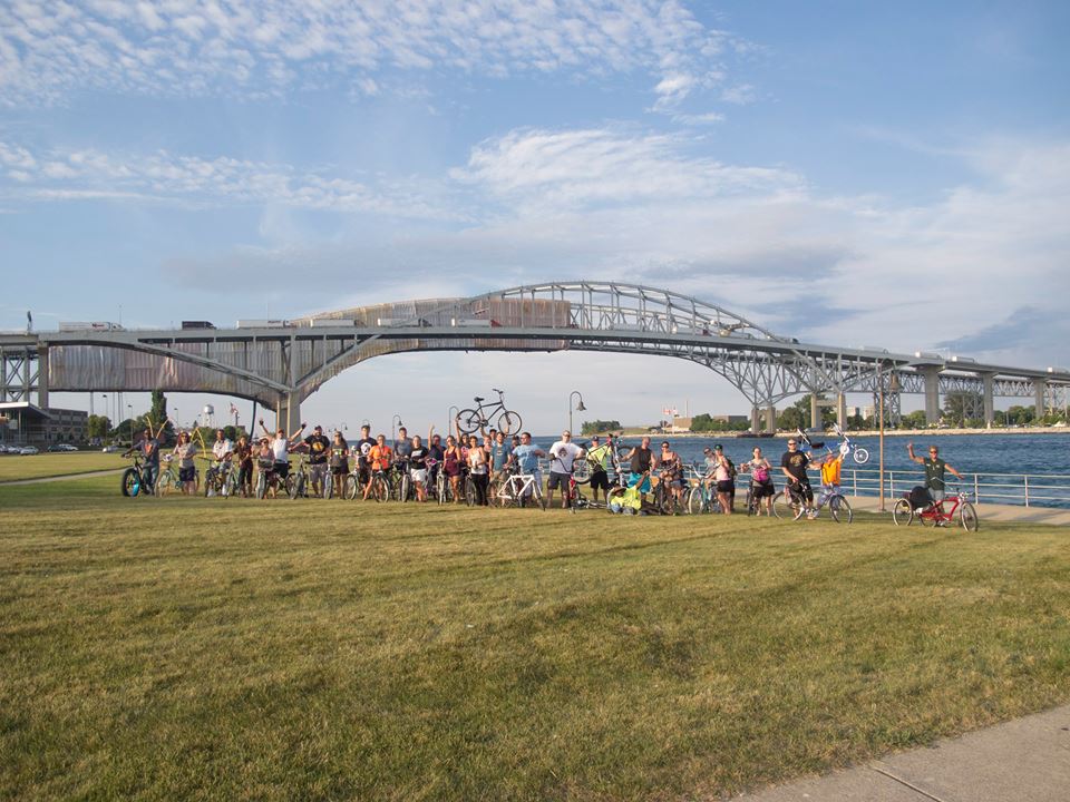 Cycling the Blue Water Bridges gives a new perspective.