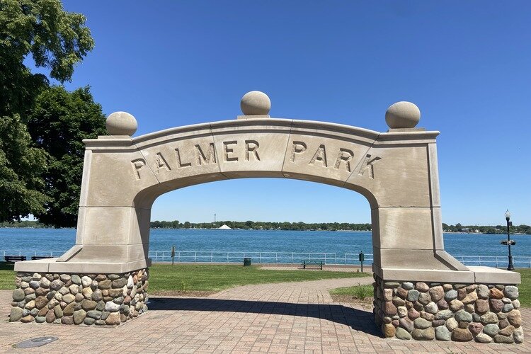 Palmer Park Archway in St. Clair, Michigan.