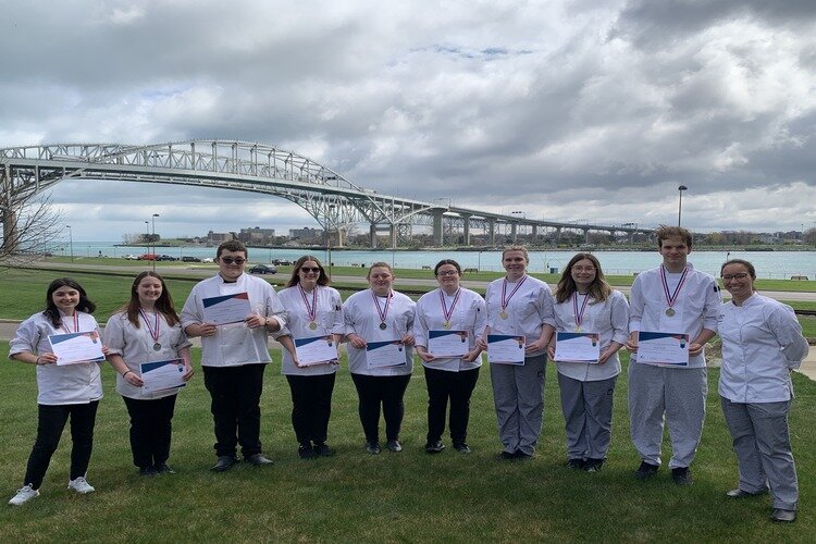 St. Clair County RESA's TEC culinary students. 